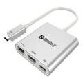 Sandberg USB-C HDMI USB-Adapter – Weiß
