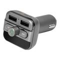 Technaxx FMT900BT Bluetooth FM Transmitter mit 2 x USB - Grau