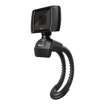 Trust Trino HD-Video-Webcam 1280 x 720 Webkamera mit Kabel – Schwarz