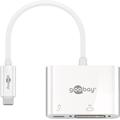 Goobay USB-C auf DVI-I / USB-C PD - Weiss