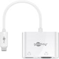 Goobay USB-C auf HDMI/VGA Adapter - Weiß