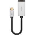 Goobay USB-C auf HDMI Adapter Kabel - Schwarz / Weiss