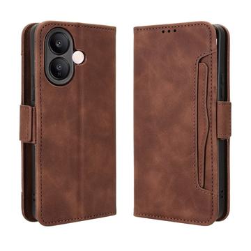 vivo V60 Lite Kartenetui mit Geldbörse - Braun