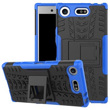 Sony Xperia XZ1 Compact Anti-Slip Hybrid Case - Blau / Schwarz