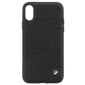iphone x leder case schwarz