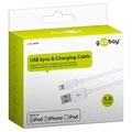 Goobay Charge&Sync Lightning Kabel - 3m - Weiß