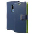 Samsung Galaxy S9+ Mercury Rich Diary Schutzhülle mit Geldbörse - Blau