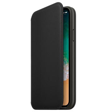 iphone x leder case schwarz