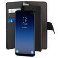 Samsung Galaxy S9+ Puro 2-in-1 Magnetische Wallet Hülle - Schwarz