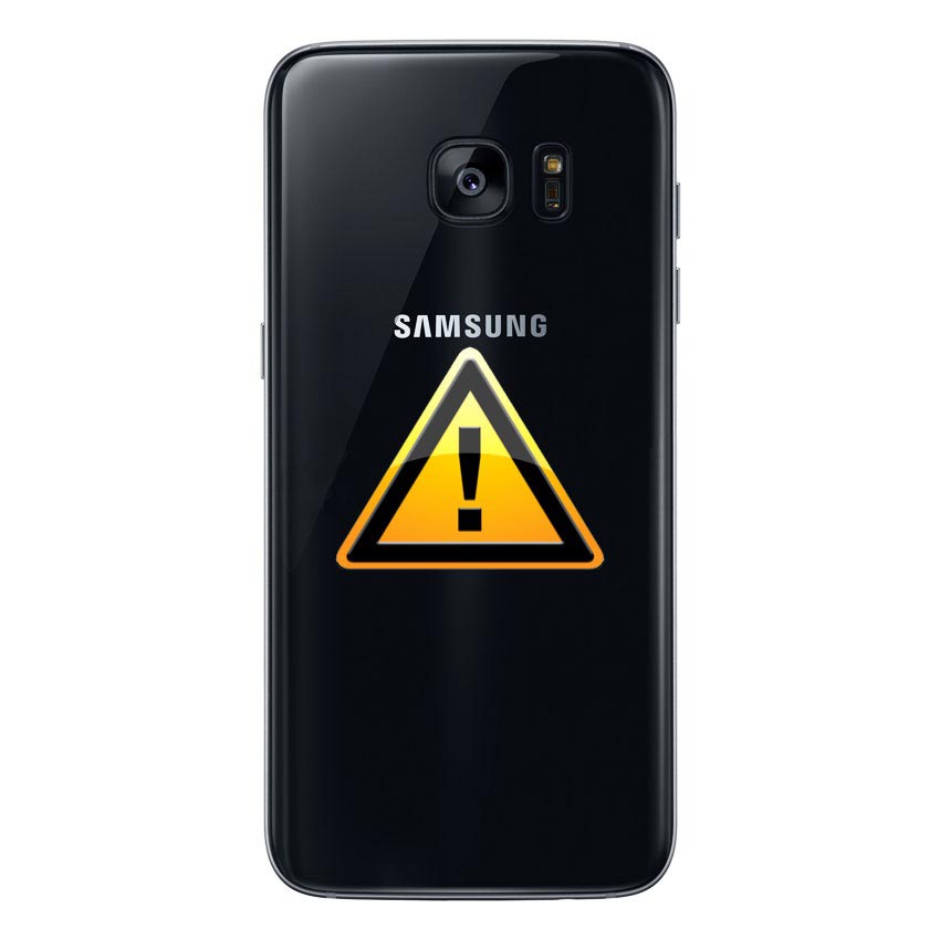 Samsung Galaxy S7 Edge Akkufachdeckel Reparatur - Schwarz
