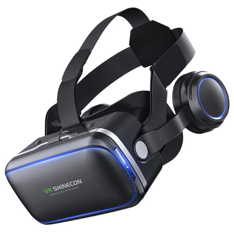 Shinecon 6 Generation G04E 3D VR Virtual Reality Brille mit Ohrhörer