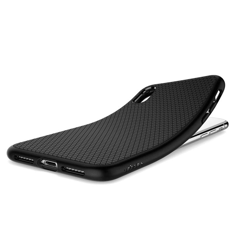 Spigen Liquid Air iPhone XR TPU Hülle Schwarz