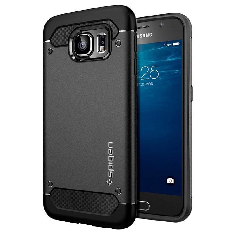 Samsung Galaxy S6 Spigen Ultra Rugged Capsule Hulle Schwarz