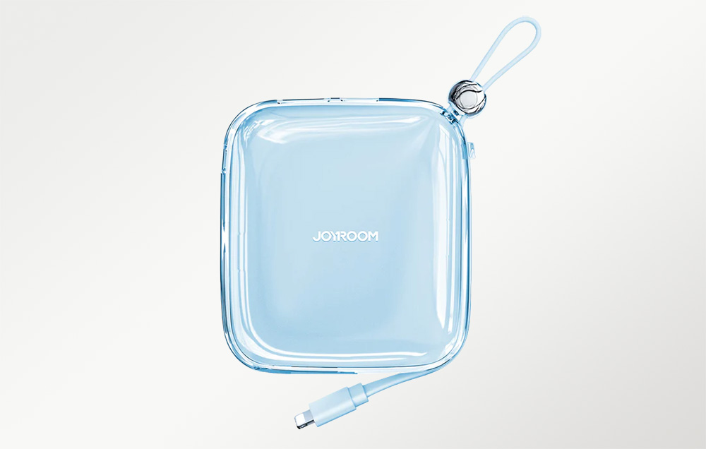 Joyroom Jelly JR-L005 Lightning Power Bank 10000mAh - USB-C, USB-A-Anschlüsse - Blau