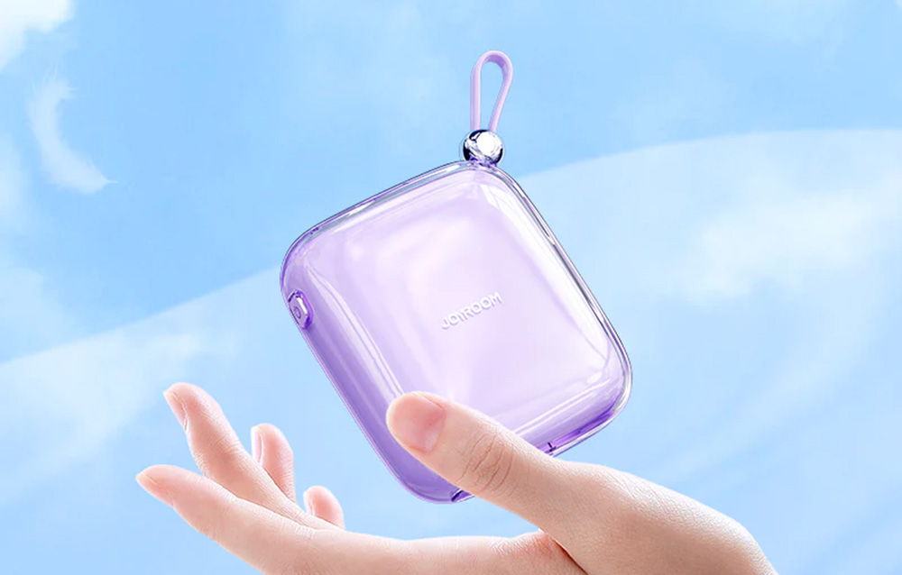 Joyroom Jelly JR-L005 Lightning Power Bank 10000mAh - USB-C, USB-A-Anschlüsse - Blau