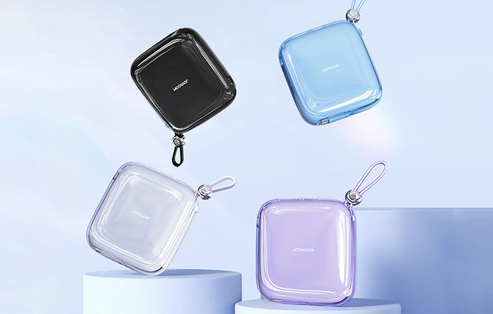 Joyroom Jelly JR-L005 Lightning Power Bank 10000mAh - USB-C, USB-A-Anschlüsse - Blau