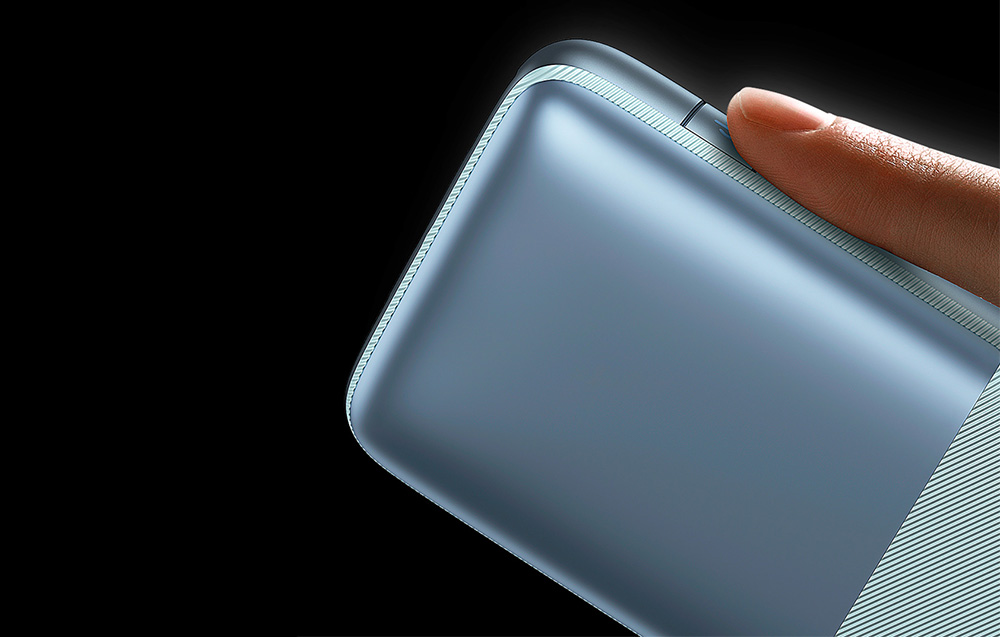 Baseus Bipow Pro Digital Display Schnelllade-Powerbank 10000mAh/20W - 2xUSB, USB-C - Blau