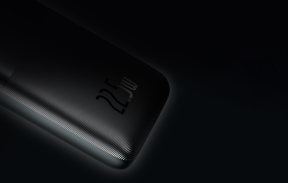 Baseus Bipow Pro Digital Display Schnelllade-Powerbank 10000mAh/22.5W - 2xUSB, USB-C - Schwarz