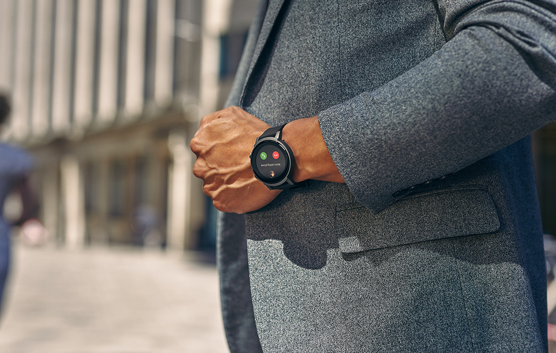 Mobvoi TicWatch E3 Smartwatch mit GPS, Bluetooth 5.0 - Panther Schwarz
