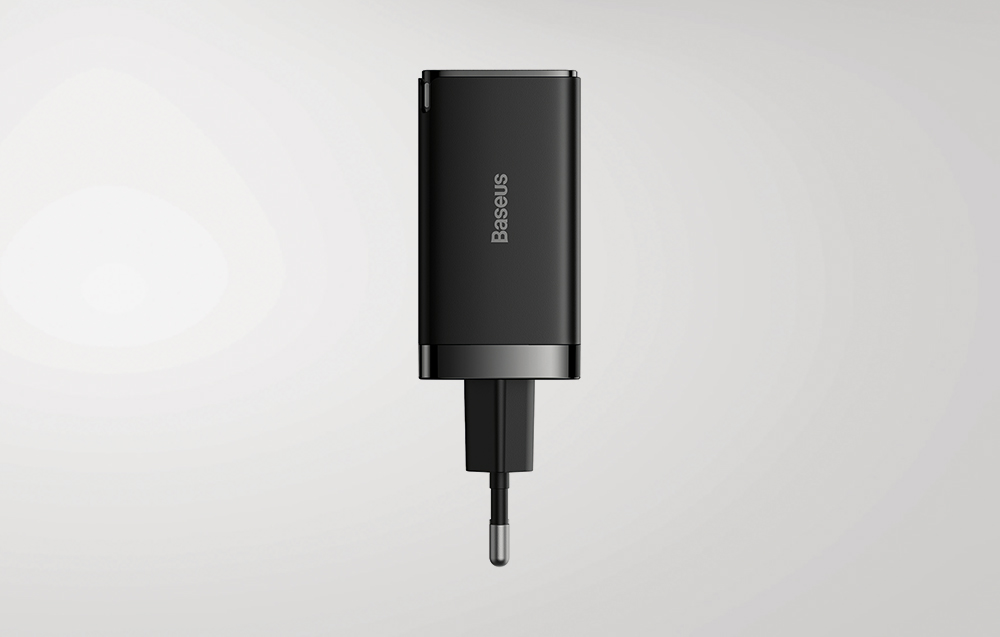 Baseus GaN5 Pro 65W Wandladegerät - 2xUSB-C, USB-A - Schwarz