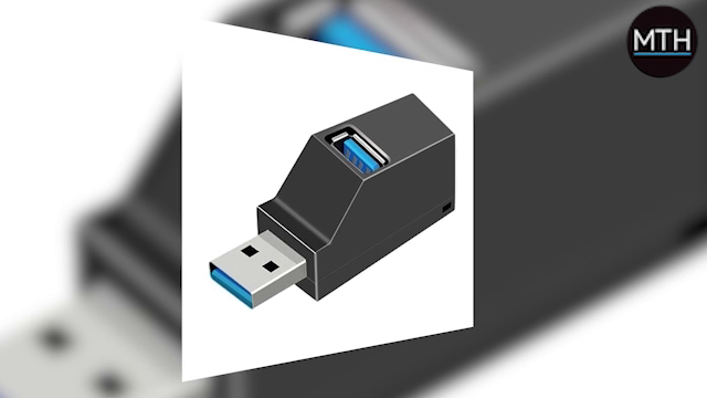 FORIDA USB Hub 3-in-1 - Mini USB Splitter Mit 3 Ports Für Laptop, MacBook & PC